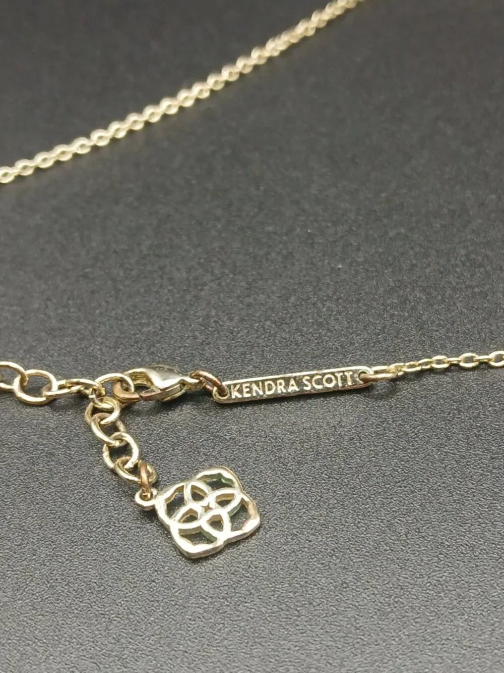 Kendra Scott Druzy Pendant Necklace 14k GP * Condition Read